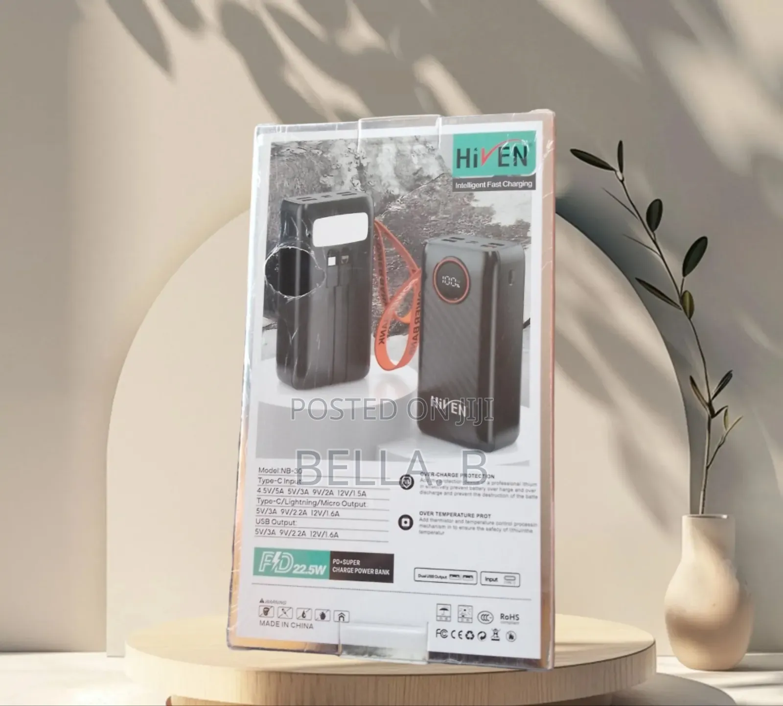 Hiven 30000mah Powerbank: Power That Lasts for Days.