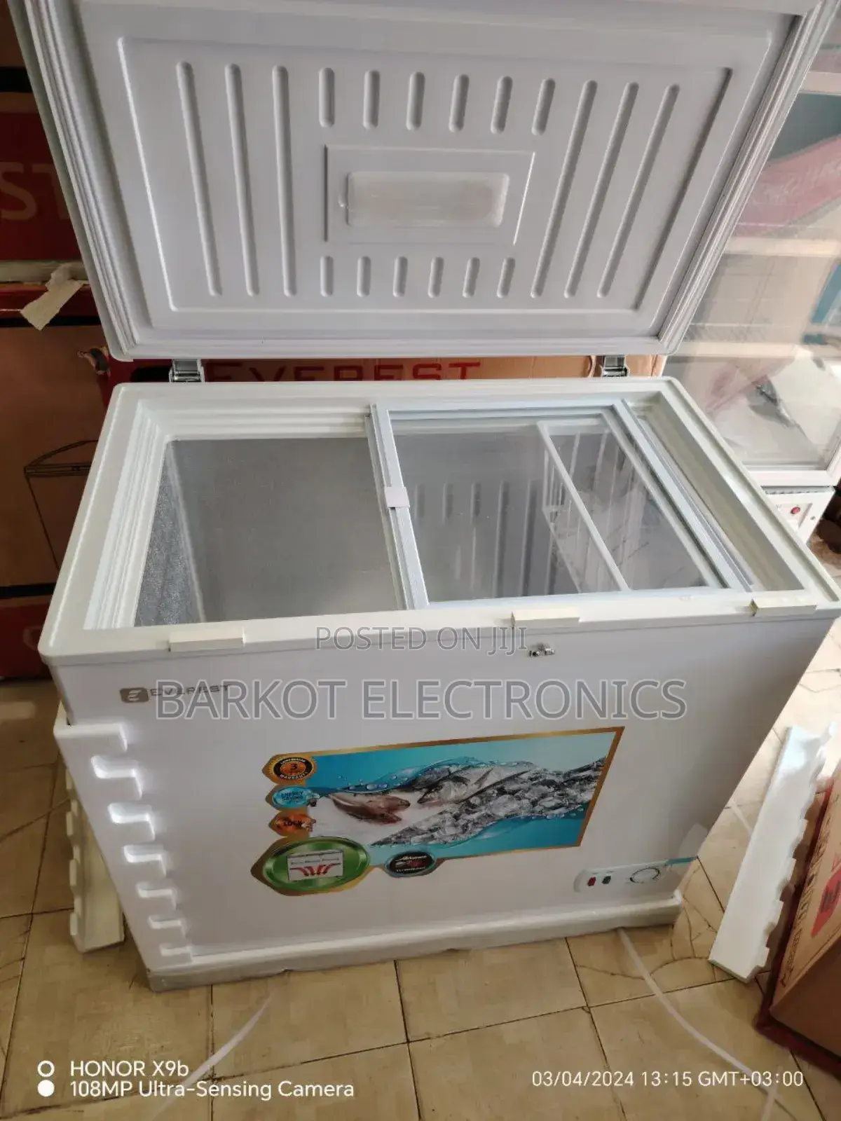 Everest Chest Freezer Model 450l Brand Model Dip Fereg