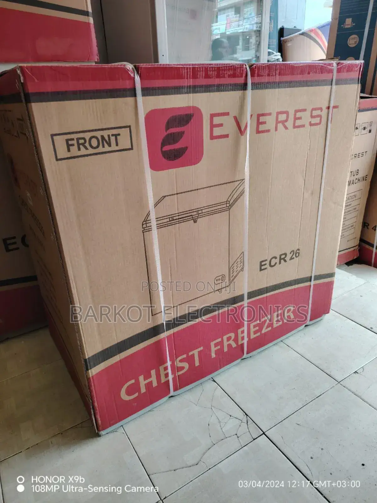 Everest Chest Freezer Model 450l Brand Model Dip Fereg