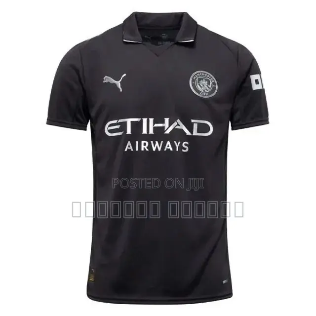 Manchester City Black Jersey – Premium Fan Edition | Clean