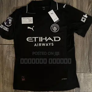 Manchester City Black Jersey – Premium Fan Edition | Clean
