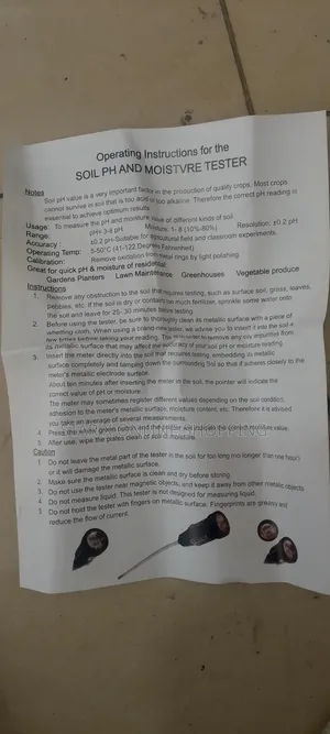 Soil Ph and Moisture Meter