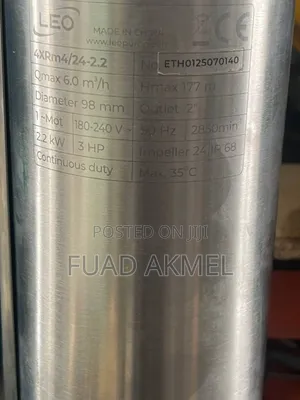 Leo Deep Well Pump 3hp Porhole