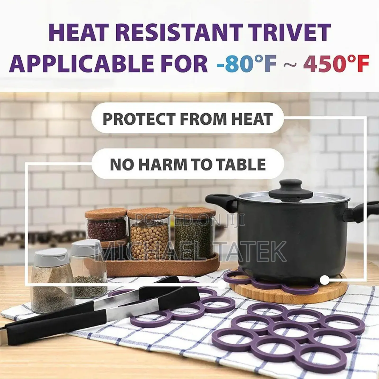 Sillcone Heat Resistant Trivets
