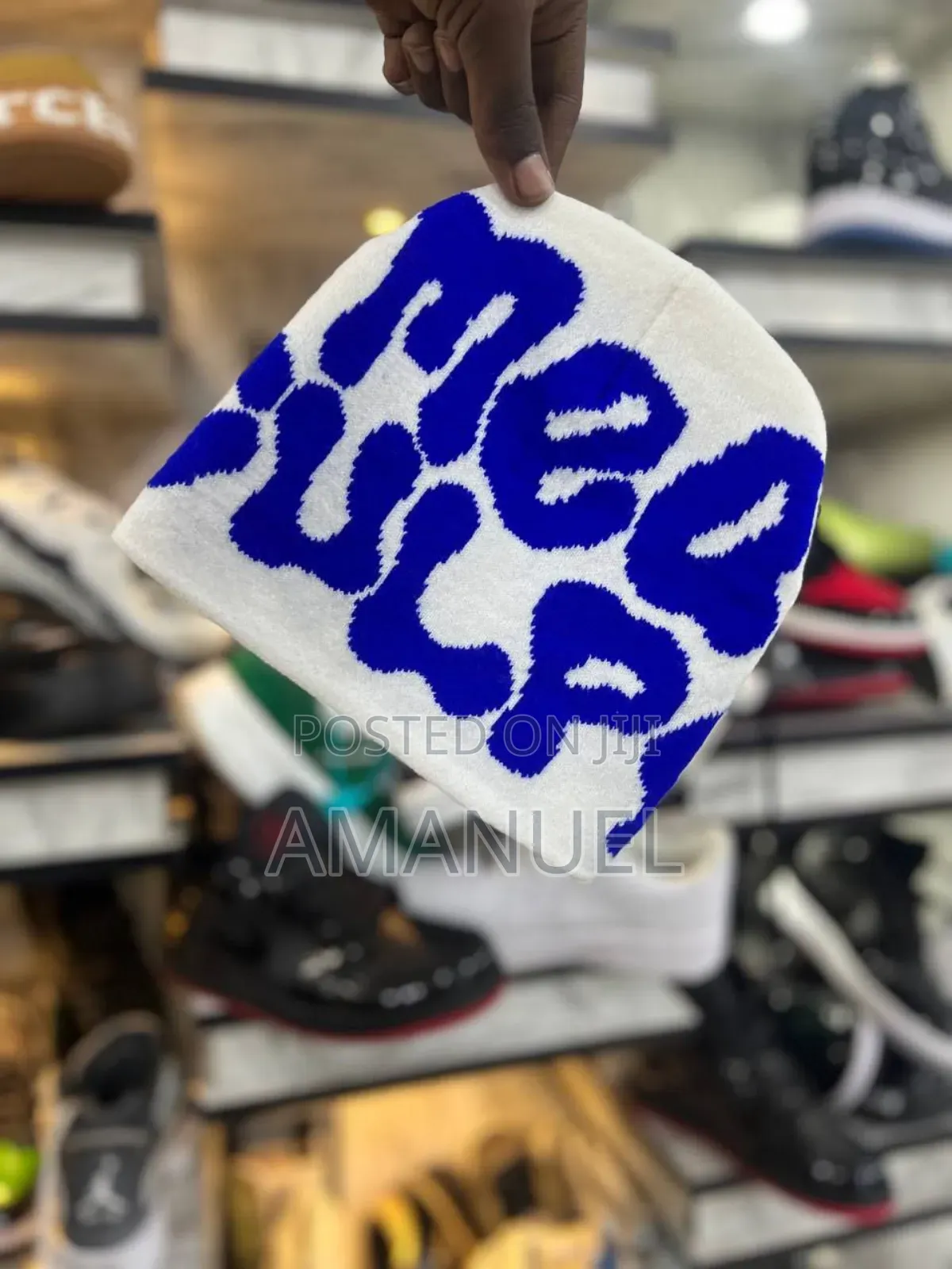 Mea Culpa Spider Web Graphic Knit Beanies