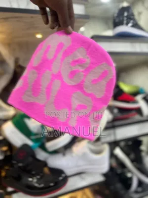 Mea Culpa Spider Web Graphic Knit Beanies