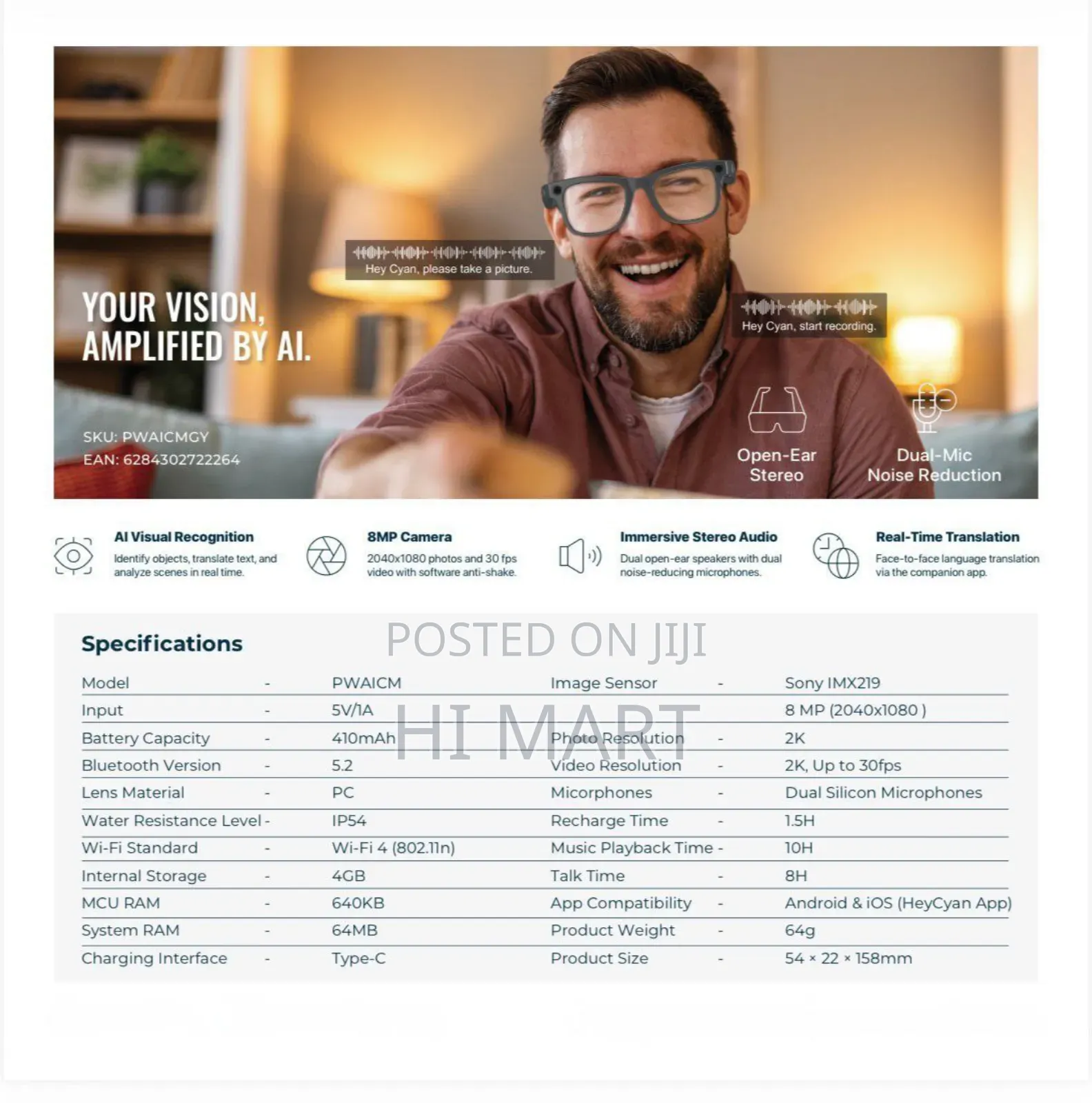 Powerology Paganspo Ai Camera Smart Glass