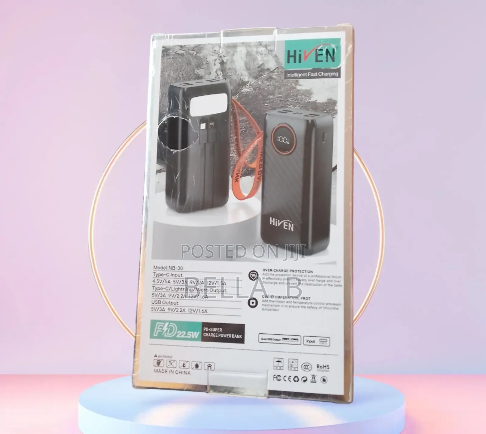 Hiven 30000mah Powerbank: Advanced Safety Protection