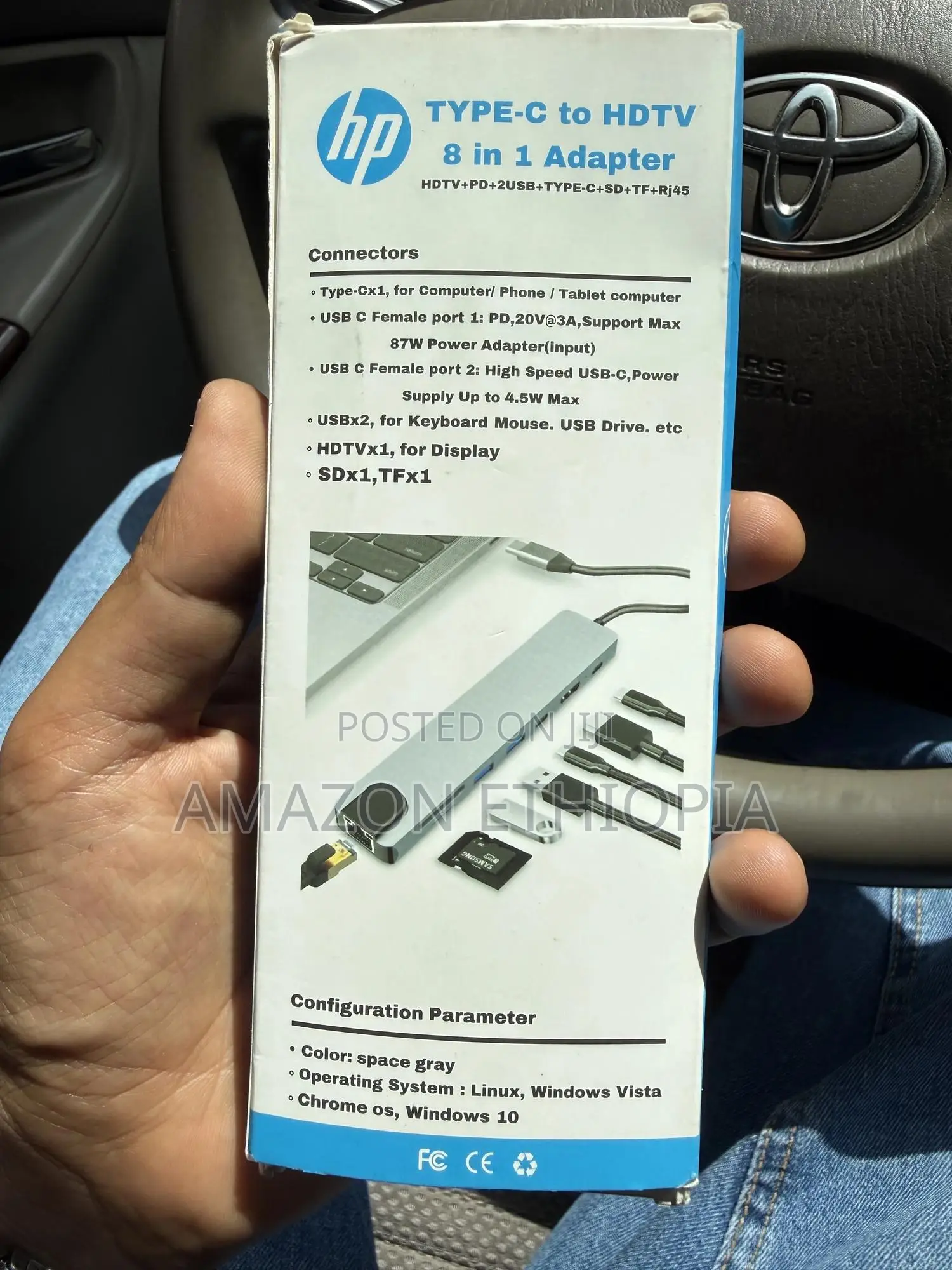 Hp Type C to HDTV 8 in 1 Adapter