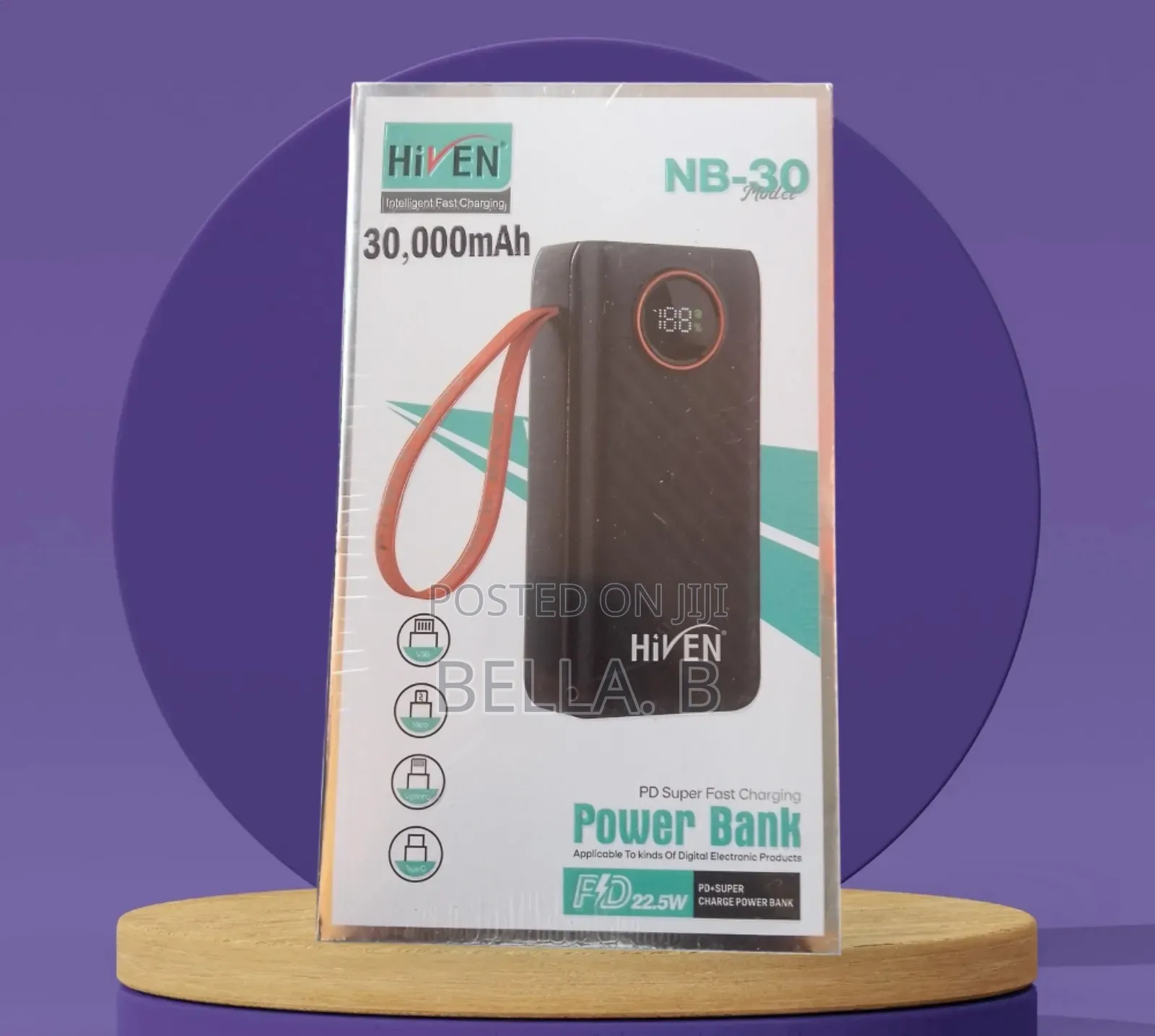 Hiven 30000mah Powerbank: Universal Compatibility