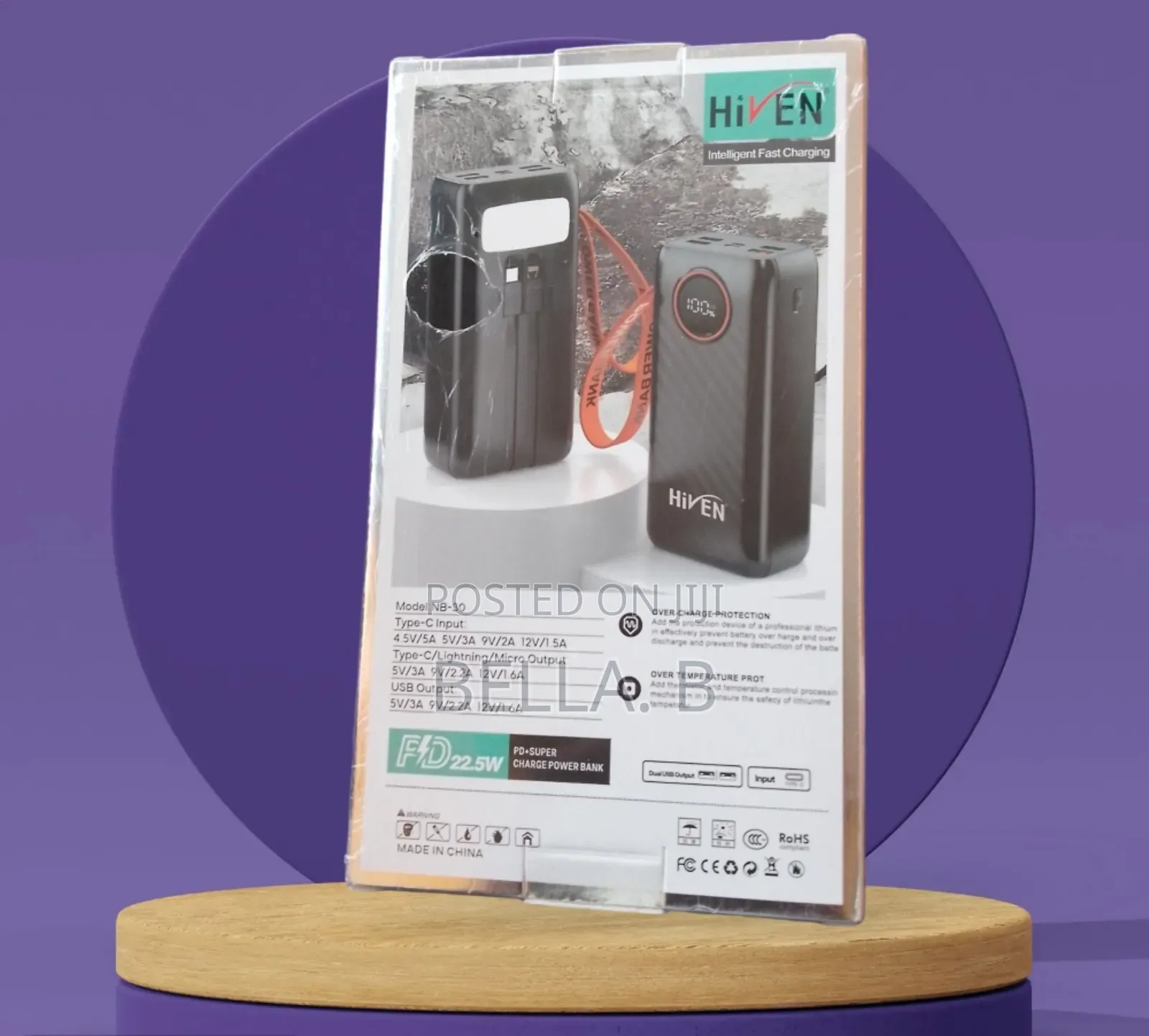 Hiven 30000mah Powerbank: Universal Compatibility