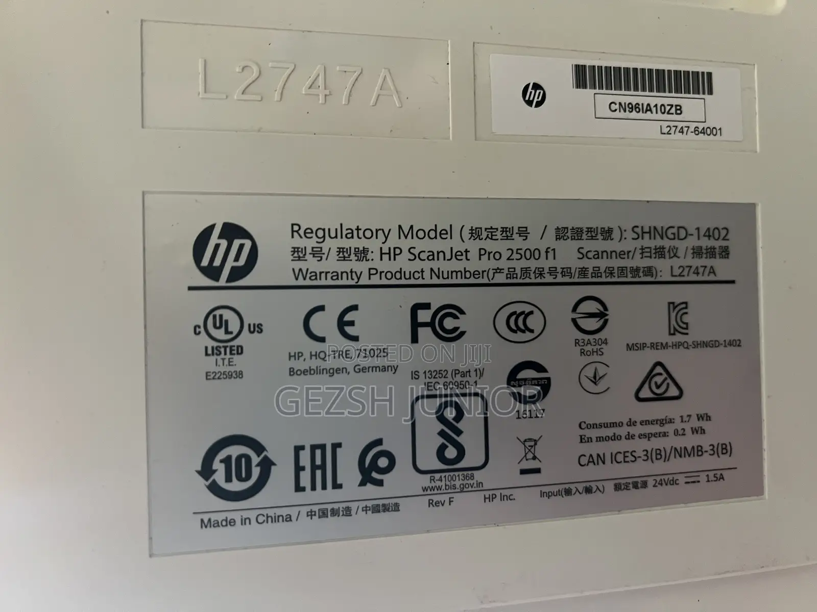 Hp Scanjet Pro 2500 Fl