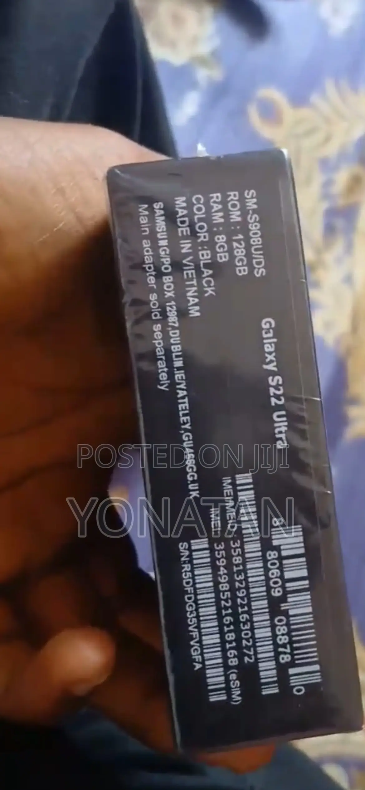 New Samsung Galaxy S22 Ultra 128 GB Black