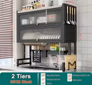 Upgraded And High Capacity Kitchen Over Sink Utensils Storage Rack