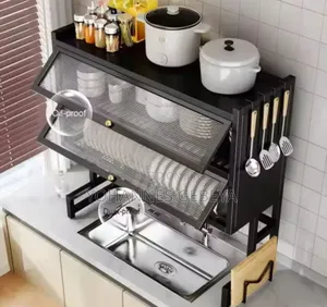 Upgraded And High Capacity Kitchen Over Sink Utensils Storage Rack