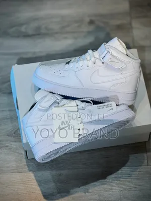 New Arrival Nike Air Force 1boots’’Triple White’’Mid Sneaker Shoes