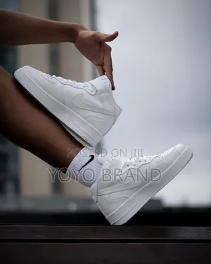 New Arrival Nike Air Force 1boots’’Triple White’’Mid Sneaker Shoes