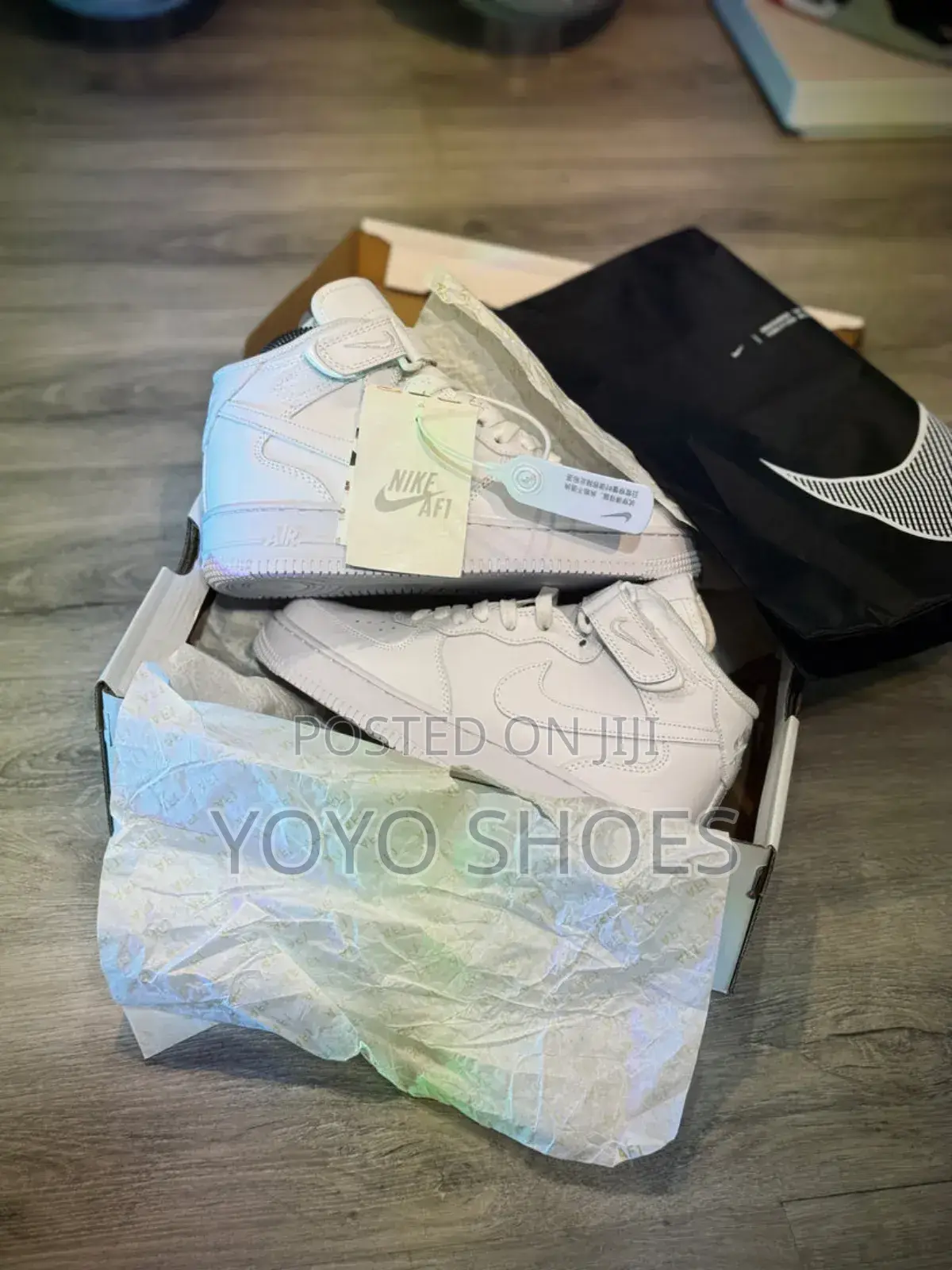 New Arrival Nike Air Force 1boots’’Triple White’’Mid Sneaker Shoes