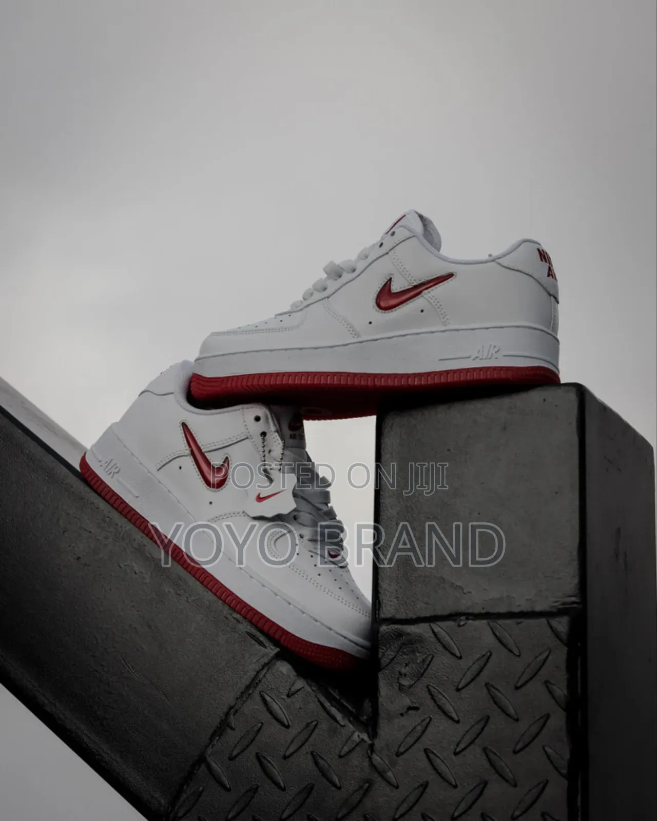 New Nike Air Force 1 ’Clour Of The Month’White/Red Universtiy Red