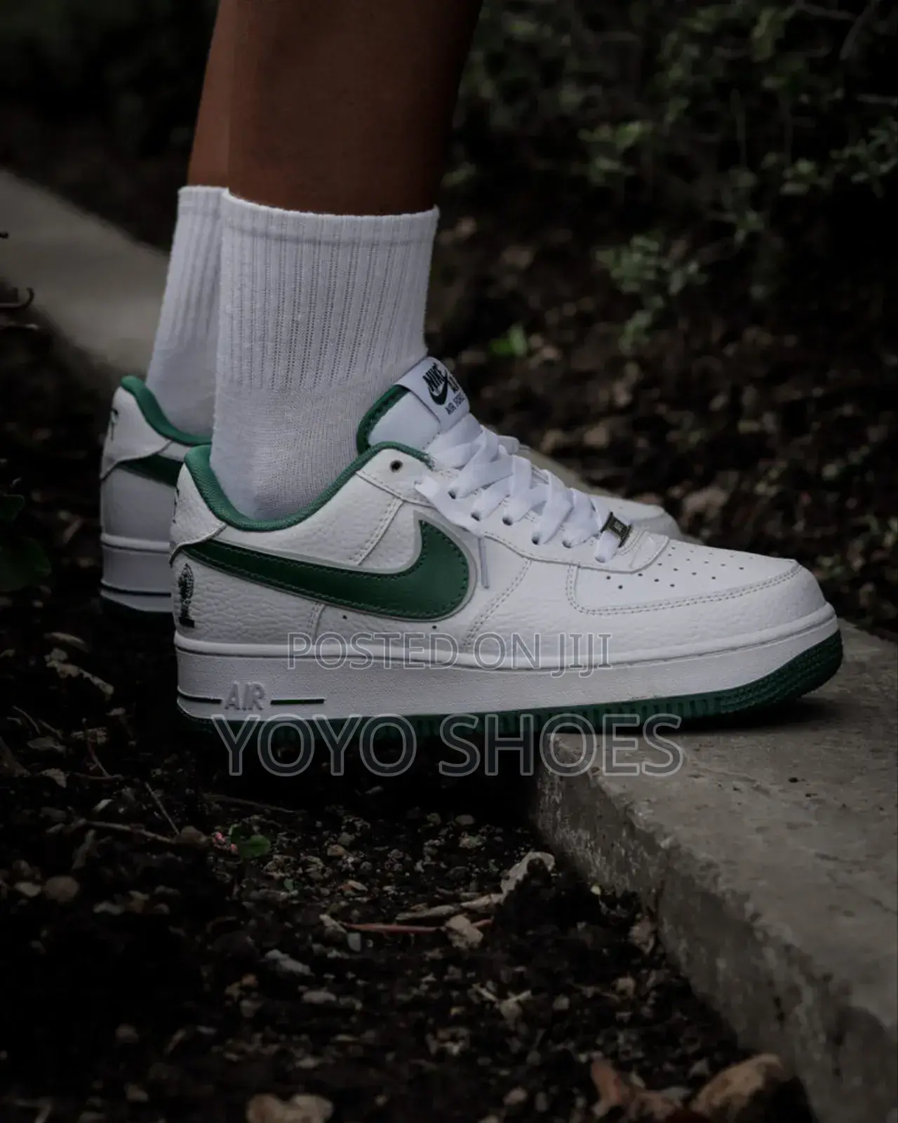 Nike Air Force 1low ’Four Horse Man’White/Green Lather Unisex Sneaker