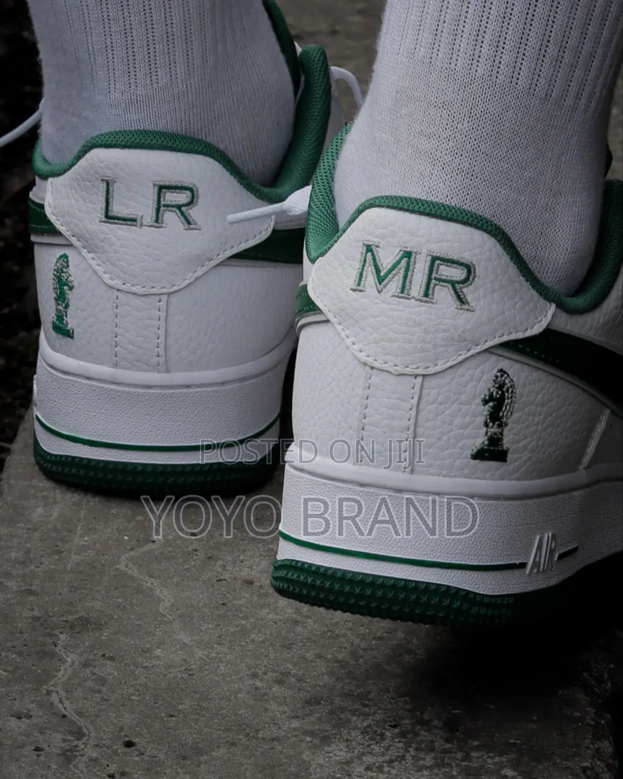 Nike Air Force 1low ’Four Horse Man’White/Green Lather Unisex Sneaker