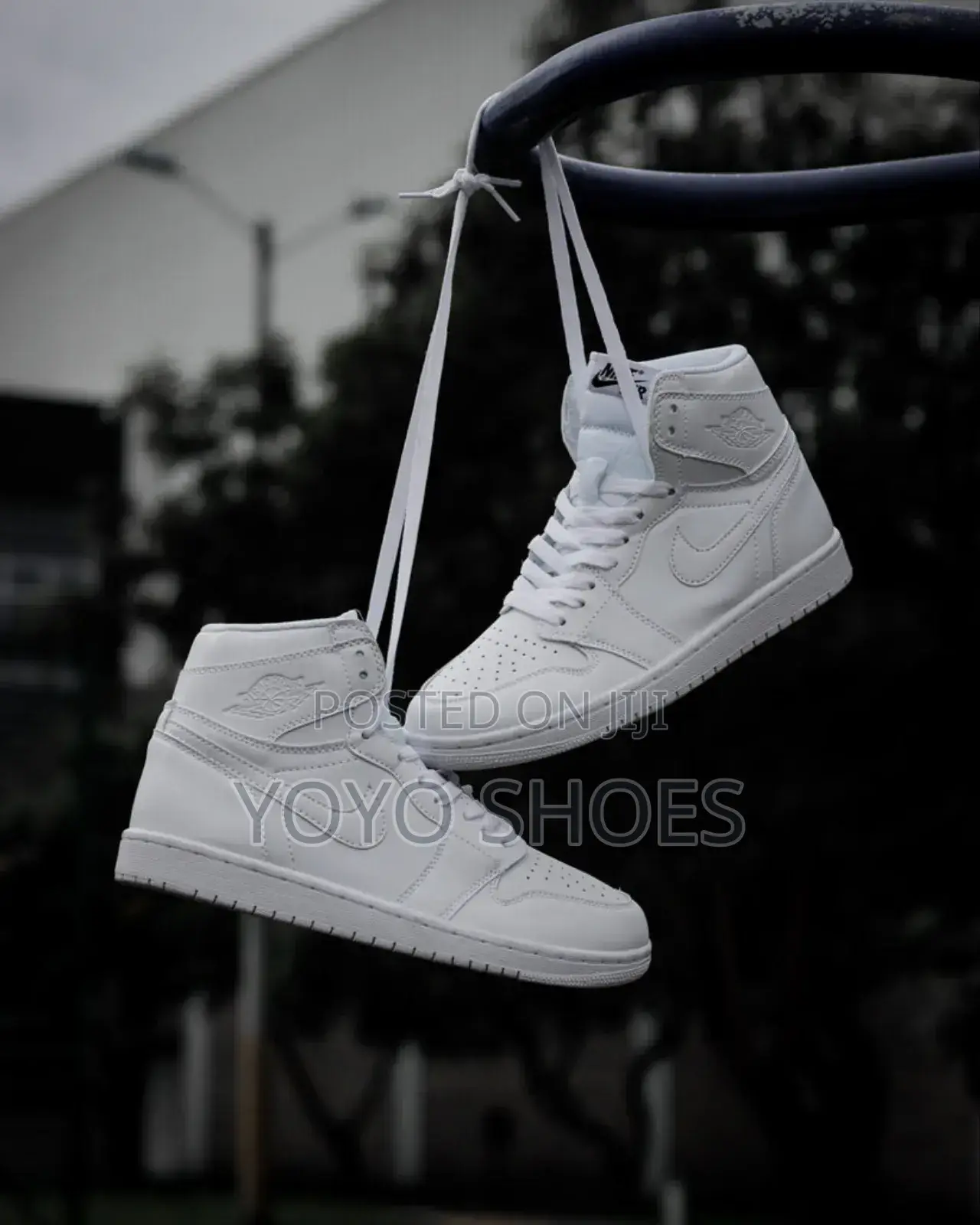 Nike Air Jordan 1 Retro High Og White Perforated Fashion Boots