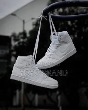 Nike Air Jordan 1 Retro High Og White Perforated Fashion Boots