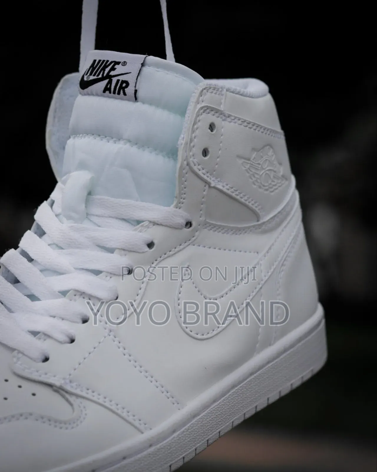 Nike Air Jordan 1 Retro High Og White Perforated Fashion Boots