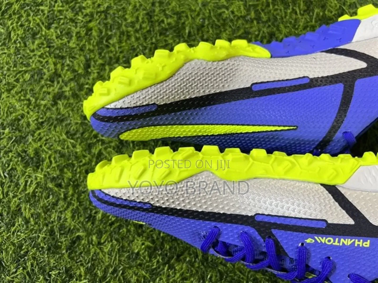 Nike Phantom React Tf Progt2 Blue/Silver Foot Ball Shoes