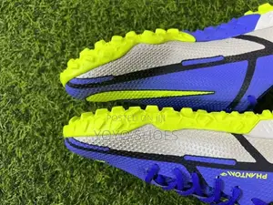 Nike Phantom React Tf Progt2 Blue/Silver Foot Ball Shoes
