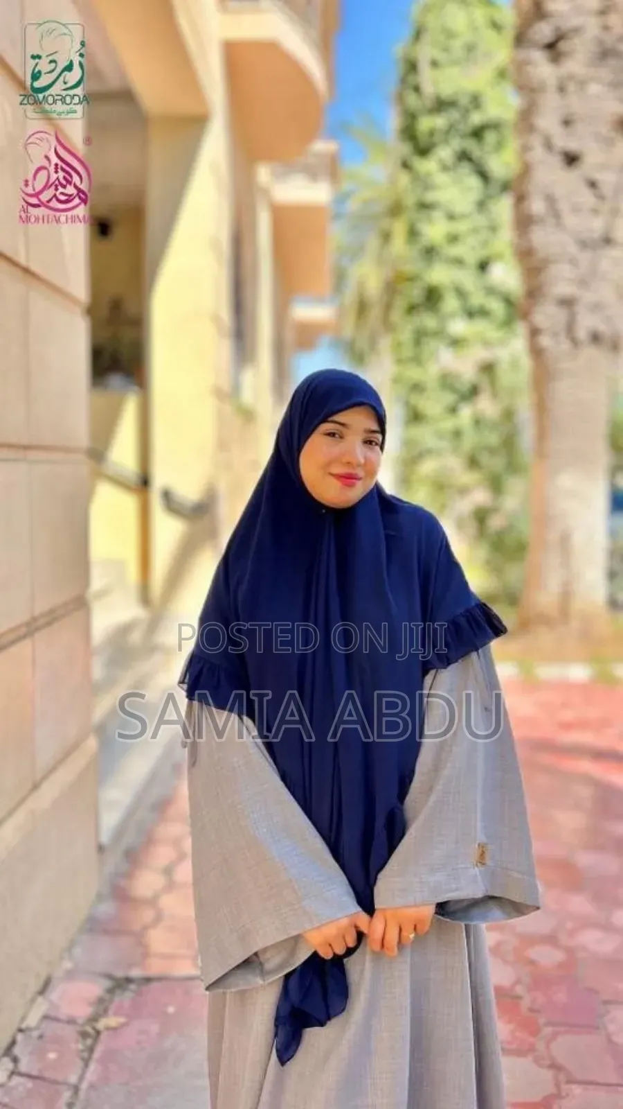 Abaya With Trangle Hijab