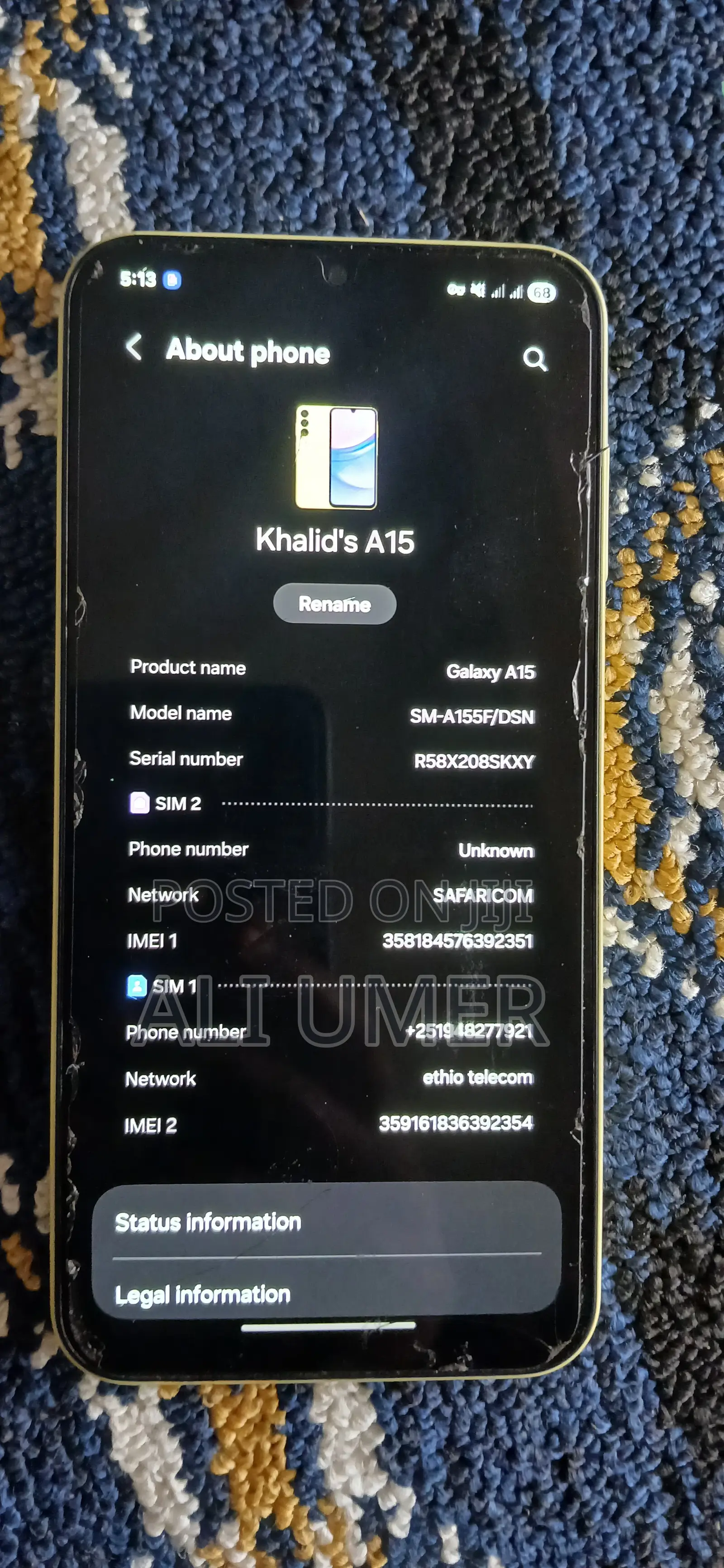 Samsung Galaxy A15 256 GB Yellow