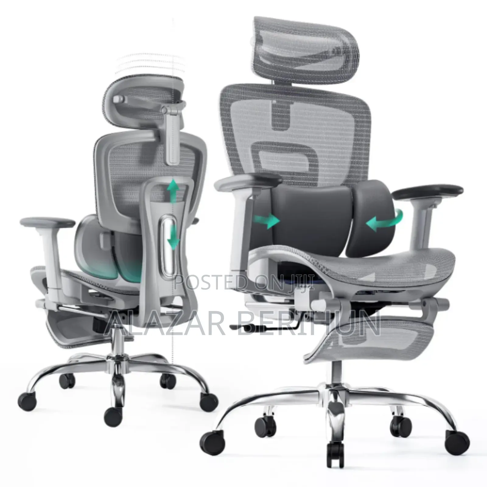 Comfortable Modern Ergonomic Chair With Leg Rest