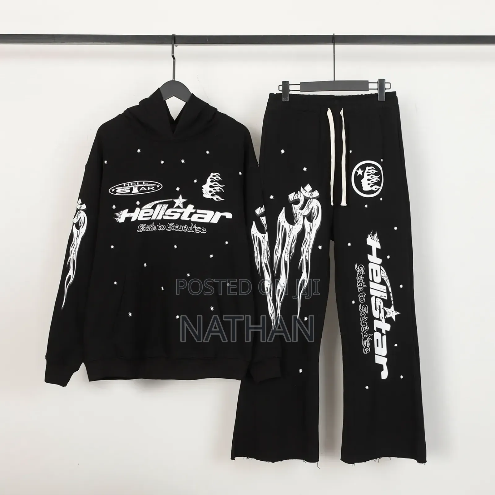 Hellstar Oversized Hoodie And Matching Flared Pants