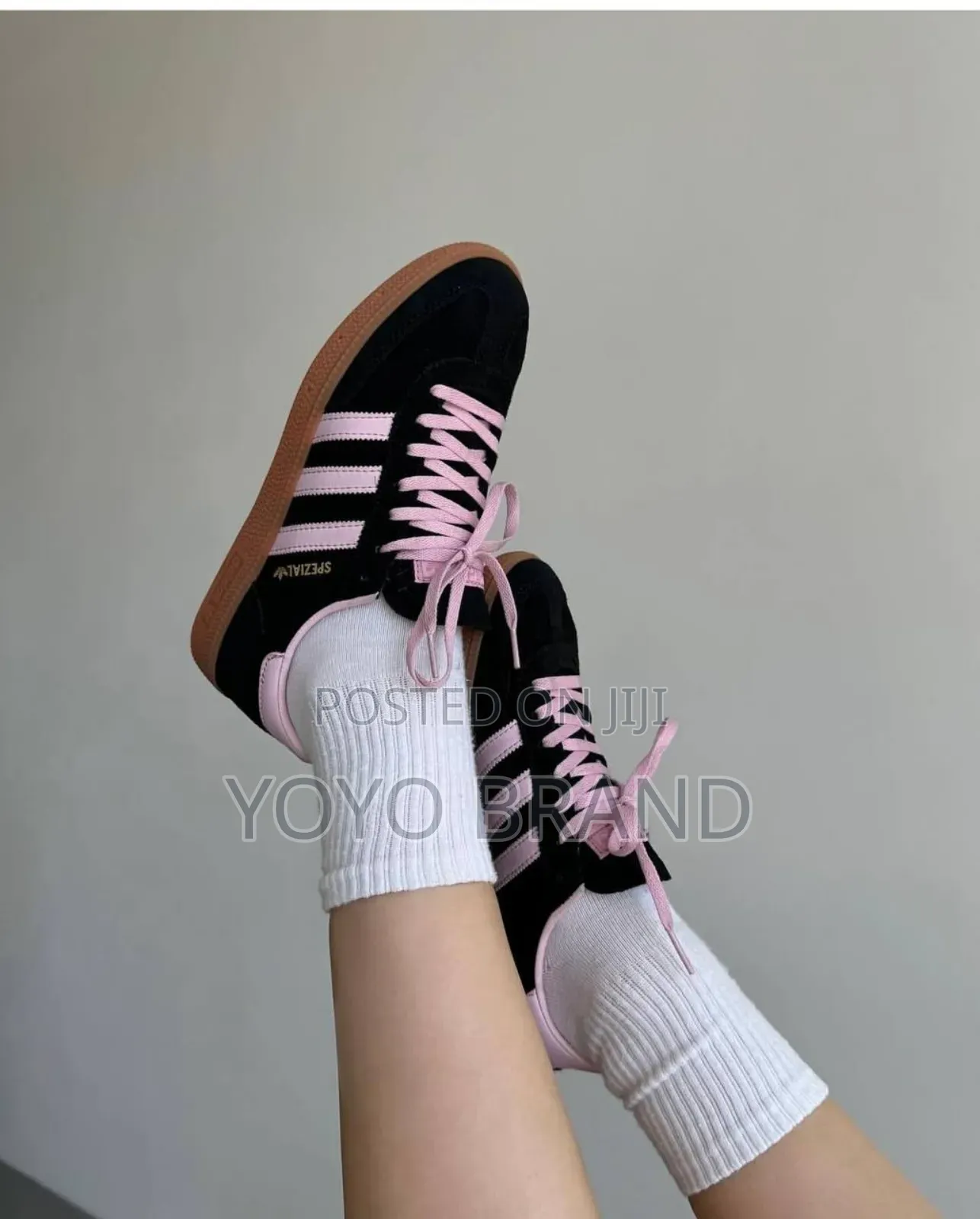 Adidas Hand Ball Spezial’’Coreblack/Clear Pink’’Fashion Shoes