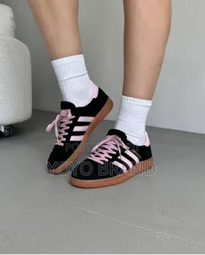 Adidas Hand Ball Spezial’’Coreblack/Clear Pink’’Fashion Shoes
