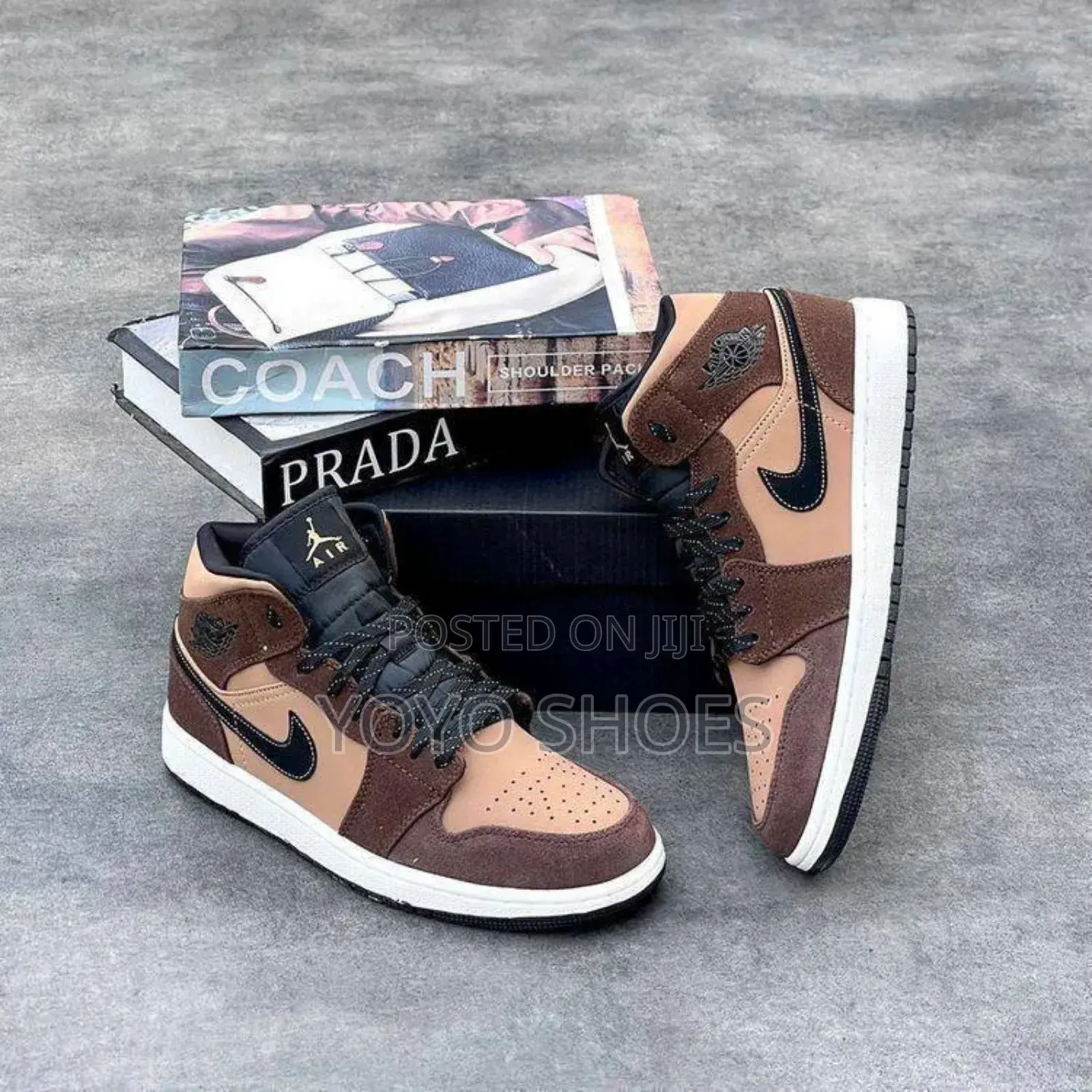Nike Air Jordan 1mid Se ’’Dark Chocolate ’’Fashion Shoes