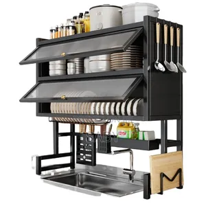 Upgraded And High Capacity Kitchen Over Sink Utensils Storage Rack