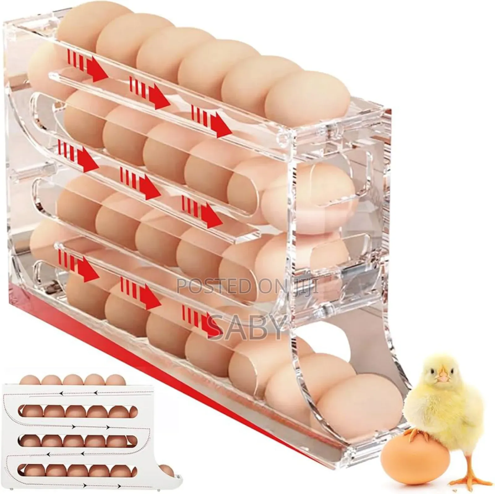 Kitchen Egg Rolling Storage Box