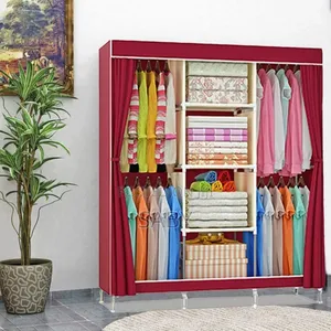 Canvas Wardrobe Portable Wardrobe Fabric