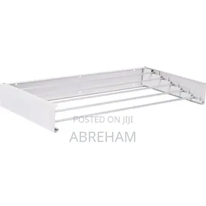 ግድግዳ ላይ የሚታሰር የልብስ ማስጫ Minimalist Wall Mounted Foldable Cloth Rack
