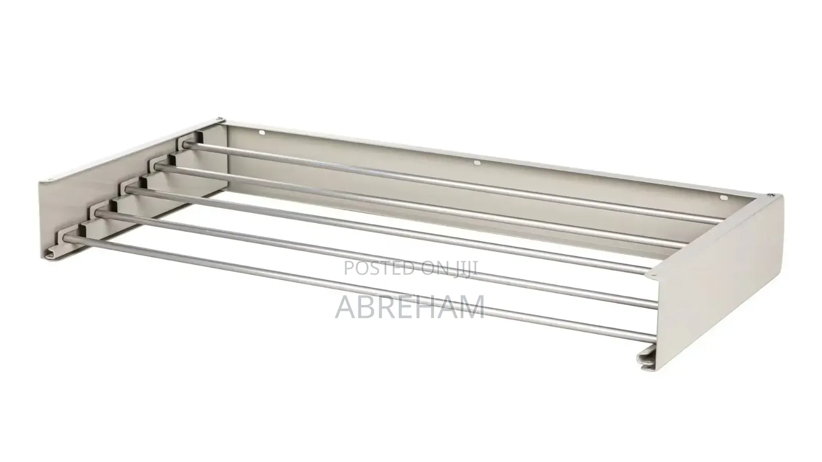 ግድግዳ ላይ የሚታሰር የልብስ ማስጫ Minimalist Wall Mounted Foldable Cloth Rack