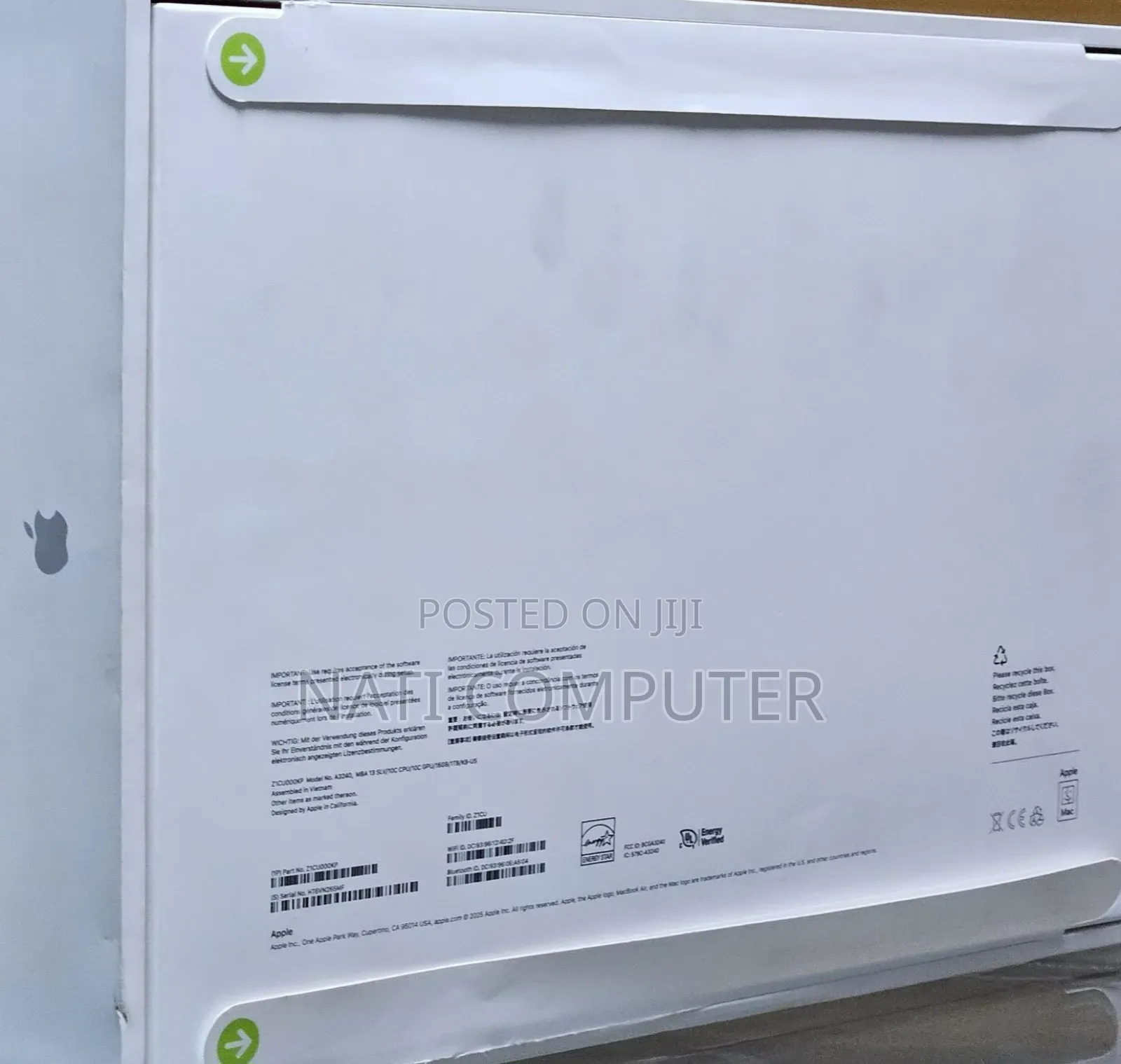 New Laptop Apple MacBook Air 2025 M4 13-inch 16GB Apple M4 SSD 1T