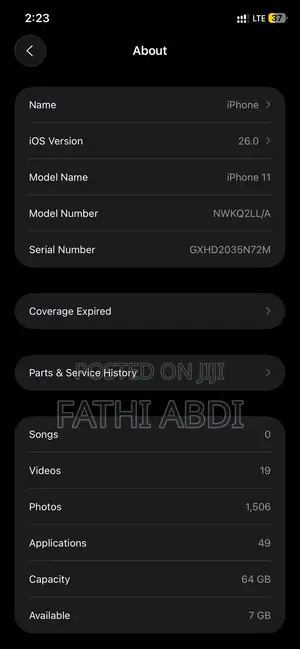Apple iPhone 11 64 GB Yellow