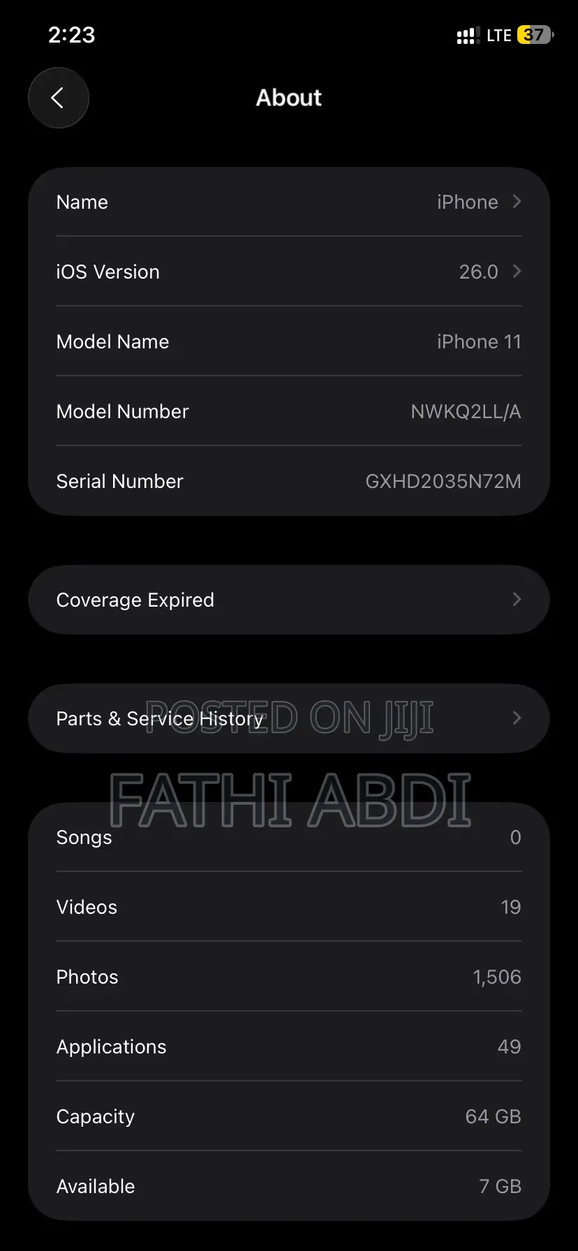 Apple iPhone 11 64 GB Yellow