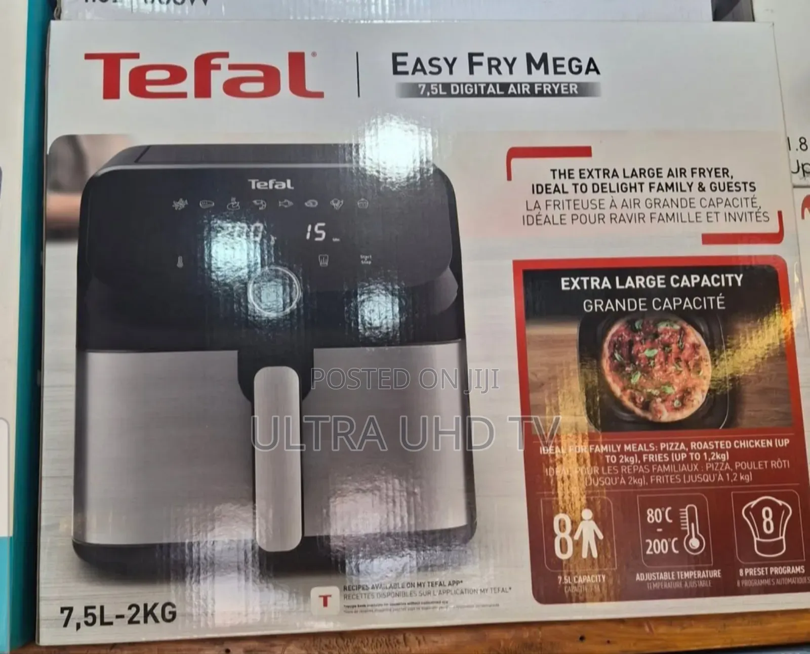 Air Fryer Tefal Easy Fry Mega 7.5l Air Fryer. Capacity: 7.5 Liters