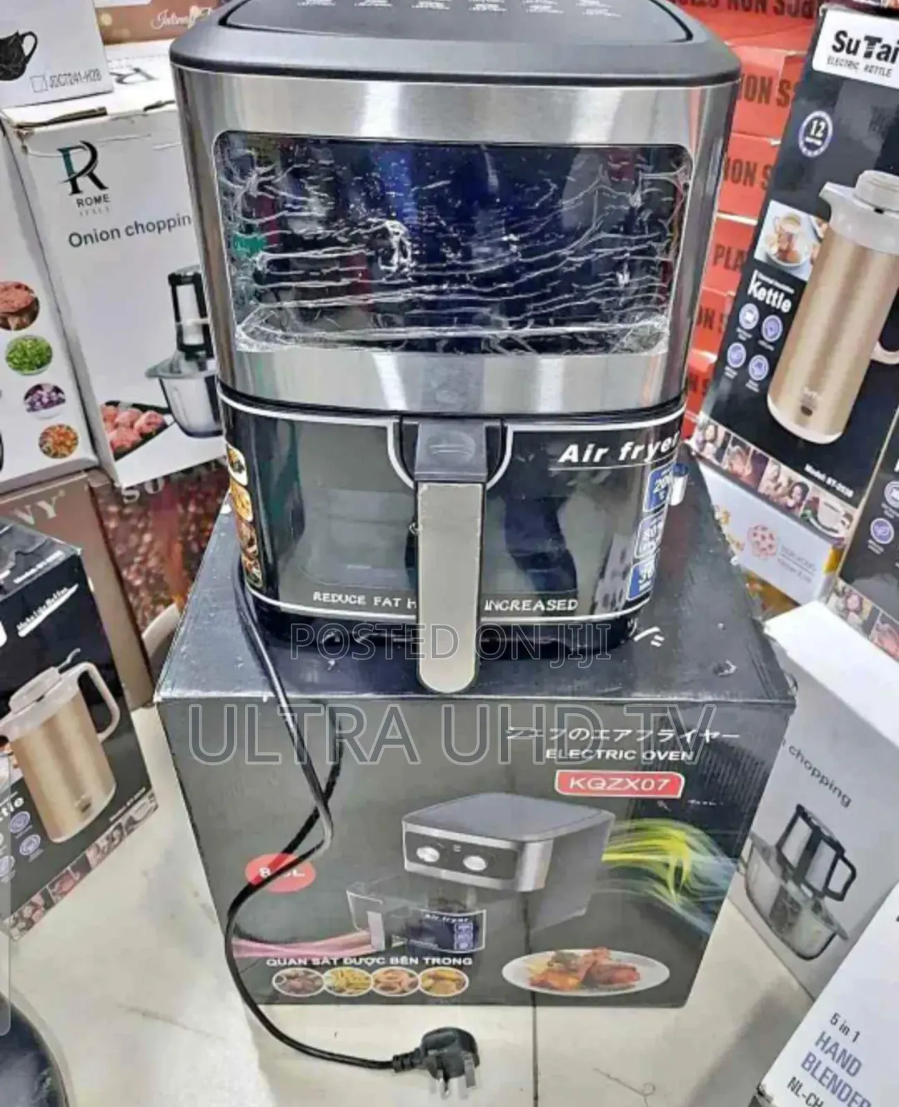 Air Fryer Oven. It Features a Large Transparent Viewing