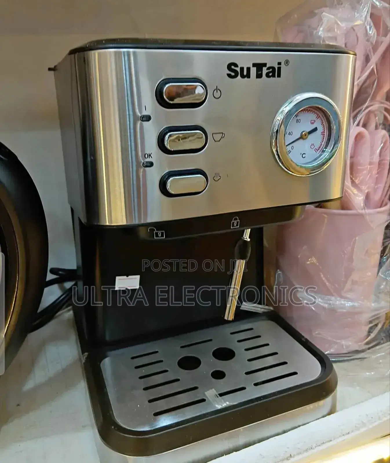 Coffee Maker Sutai 20 Bar Espresso Machine, a Semi-Automatic