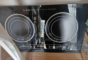 Roshan Brand Double-Burner Infrared or Induction Ceramic Cooktop.