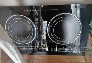 Roshan Brand Double-Burner Infrared or Induction Ceramic Cooktop.